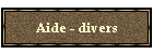 Aide - divers
