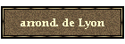 arrond. de Lyon